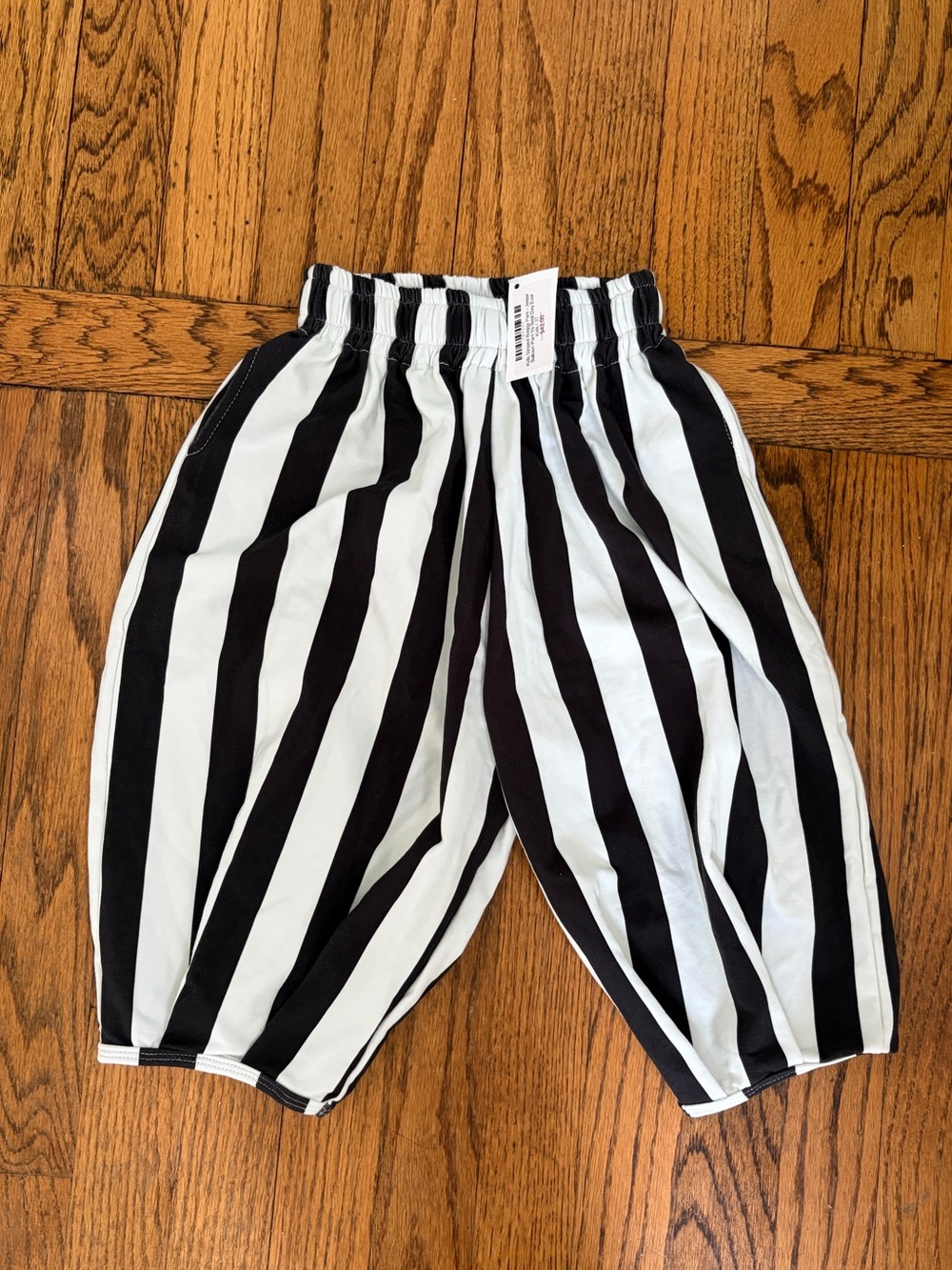 NWT Best Day Ever 3T Boutique Kids Black and White Stripe Elastic Waist Pants